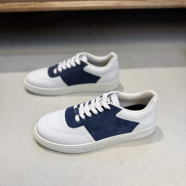 CC SNEAKERS TRAINERS BLUE SUEDE LEATHER