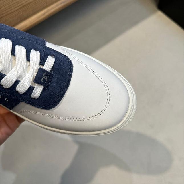 CC SNEAKERS TRAINERS BLUE SUEDE LEATHER
