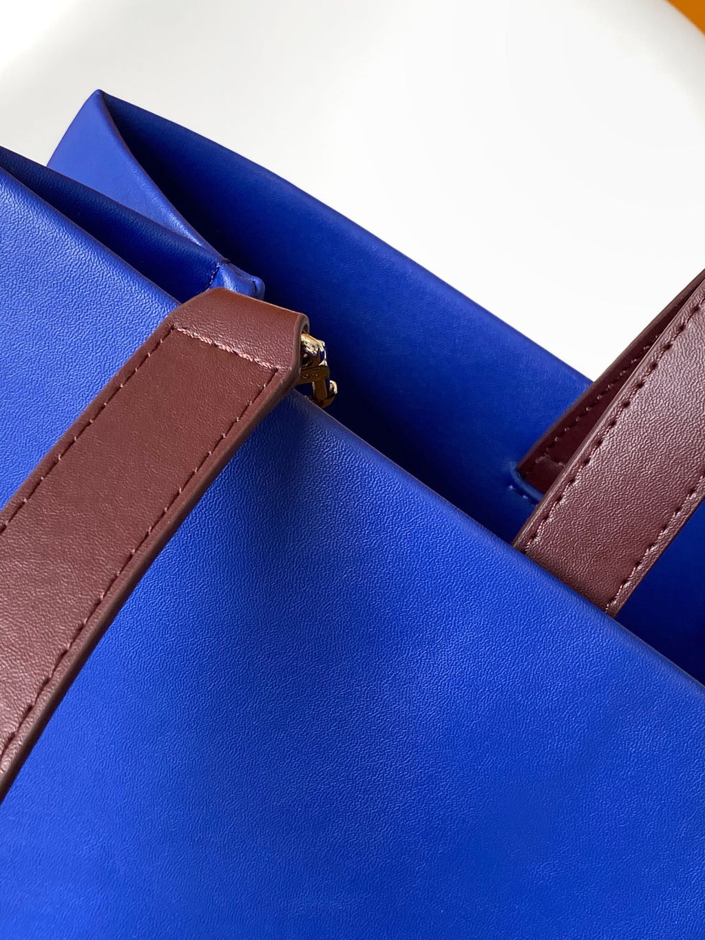LV 26S SHOPPER TOTE 40 IN NAVY BLUE CALFSKIN