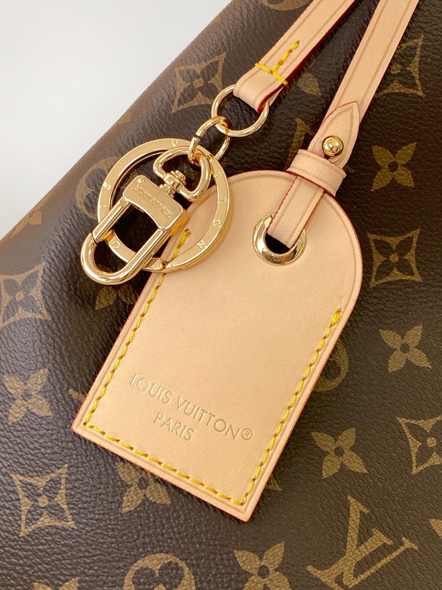 LV AGAIN BRAIDED HANDLE BAG 53 IN BROWN MONOGRAM CANVAS