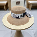 NATURAL STRAW BUCKET HAT WITH RIBBON 672773