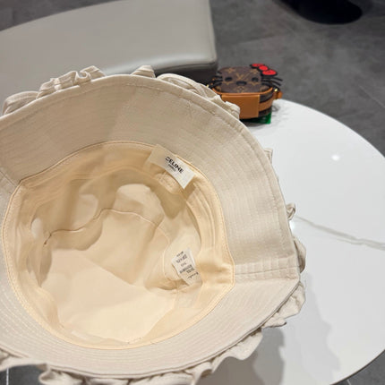 CELINE 26S CELINE RUFFLED BUCKET HAT STYLE 12