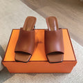 ICONIQUE 60 SANDAL CARAMEL CALFSKIN