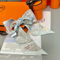 HERMES 25S SILK NECKERCHIEF 86 IN SILK 714349