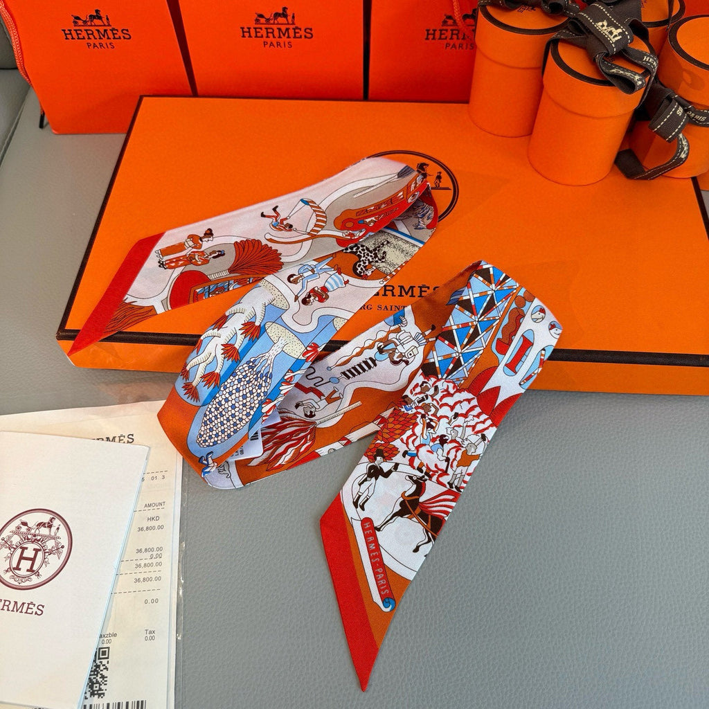 HERMES 25S SCARF 86 IN SILK 853142
