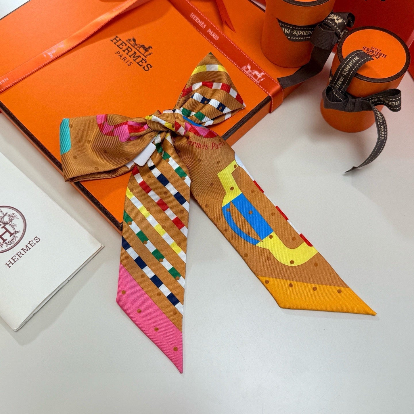 HERMES 25S SCARF TWILLY 86 IN SILK 987339