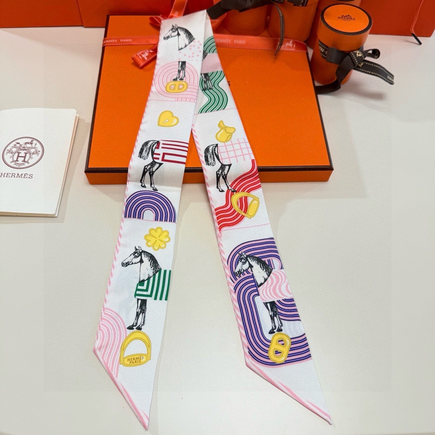 HERMES 25S SCARF TWILLY 86 IN SILK 987341