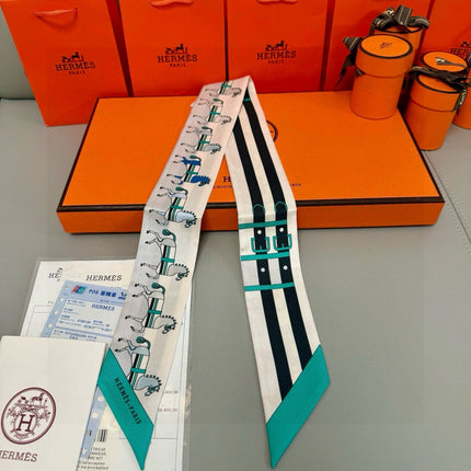 HERMES 25S TWILLY 86 IN SILK 989356