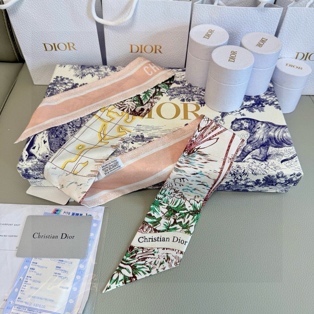 DIOR 26S SCARF 100CM IN SILK 305844