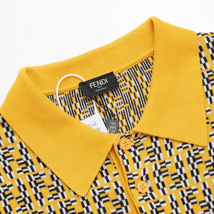 FENDI 26S SHORT SLEEVE KNIT POLO 218