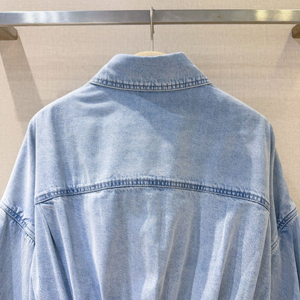ZIMMERMANN 26 DENIM CROPPED SHIRT STYLE 238