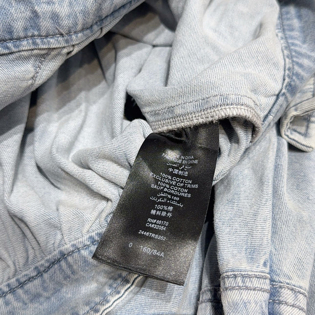 ZIMMERMANN 26 DENIM CROPPED SHIRT STYLE 238