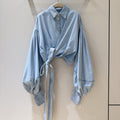 ZIMMERMANN 26 DENIM CROPPED SHIRT STYLE 238