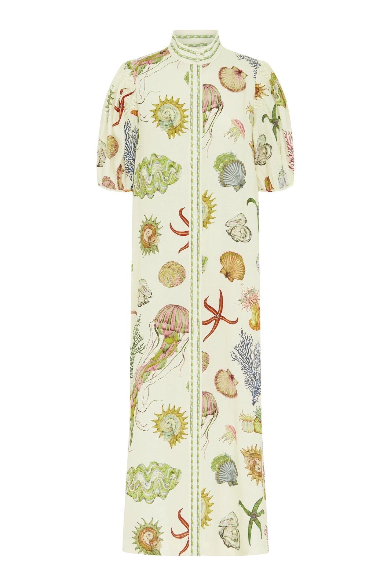 ALEMAIS LONG DRESS WITH OCEAN-INSPIRED PRINT 267469