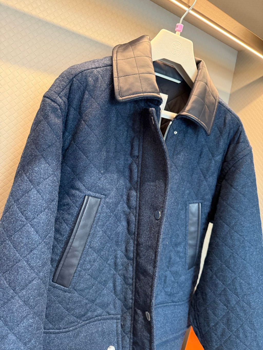 HERMES 25S QUILTED COTTON JACKET 376