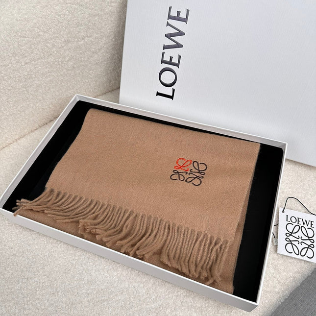 SCARF 180 CM IN CAMEL BEIGE CASHMERE 353156