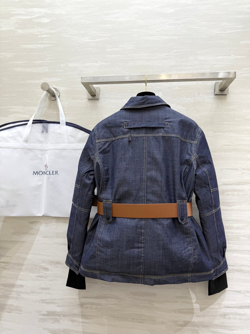 MONCLER 25S DENIM DOWN JACKET 344
