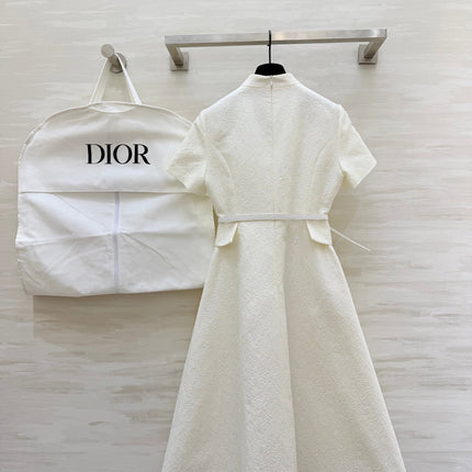 DIOR 26S SHORT-SLEEVE LONG DRESS 1071