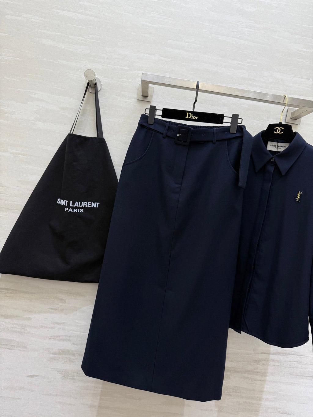 YSL 26S SHIRT AND SKIRT SET 353