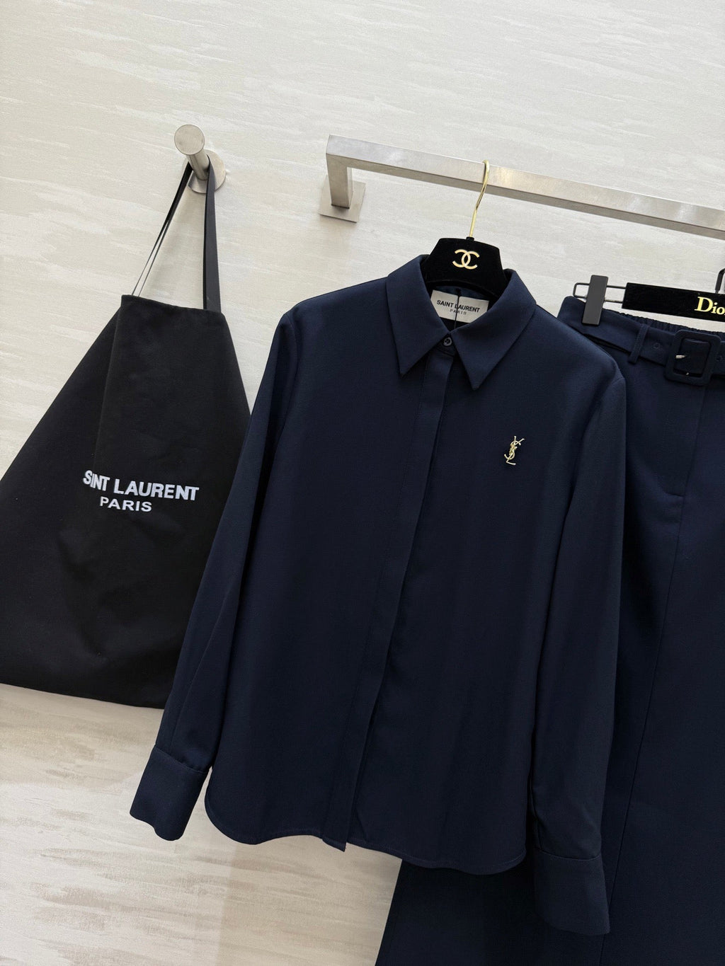YSL 26S SHIRT AND SKIRT SET 353