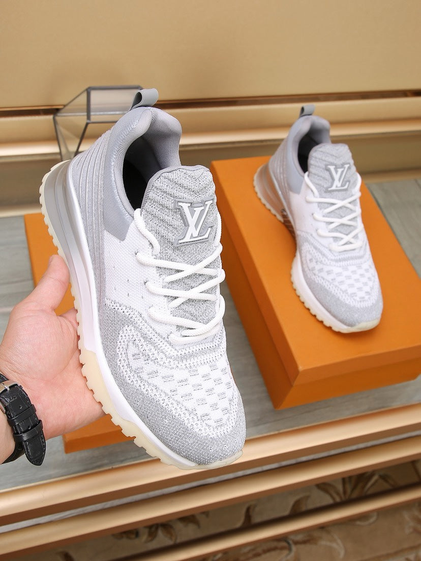 SNEAKERS IN GREY MIX SILVER MESH BREATHABLE AND RUBBER
