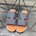 LP CROSSOVER SLIPPERS NAVY CALFSKIN