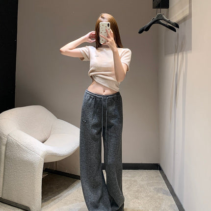 MIUMIU WIDE-LEG PANTS STYLE 657
