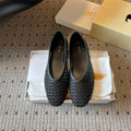 THE ROW 26S BALLET FLATS IN BLACK MESH