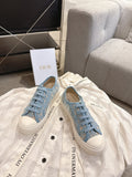 DIOR 26S SNEAKERS IN SKY BLUE OBLIQUE EMBROIDERED MESH