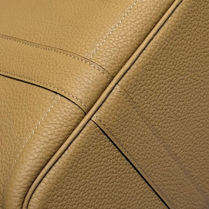 HERMES 25S GARDEN PARTY 30 IN CARAMEL CALFSKIN
