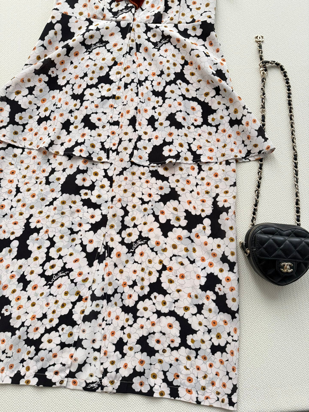 VALENTINO 26S PRINTED SILK DRESS 214