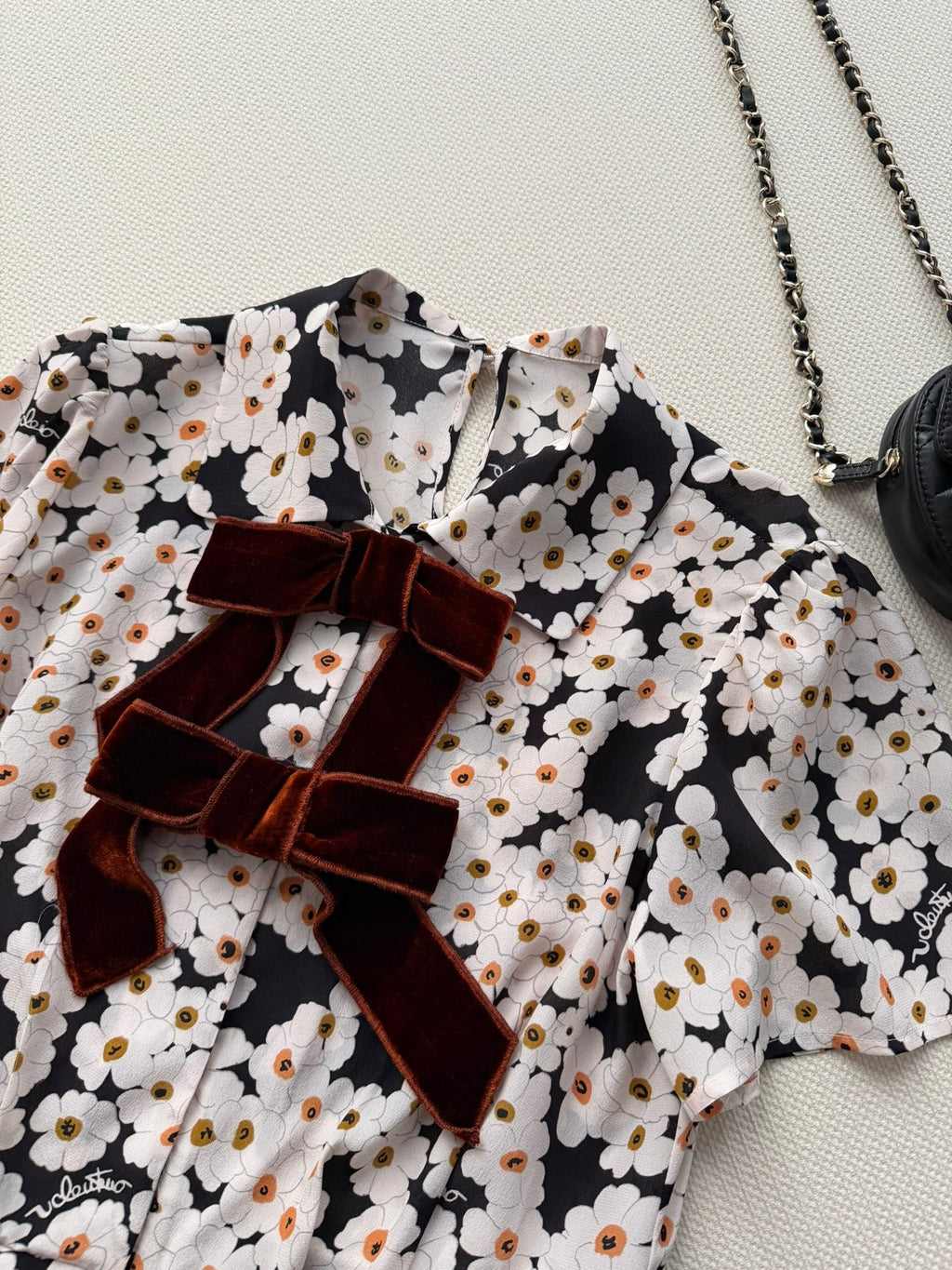 VALENTINO 26S PRINTED SILK DRESS 214
