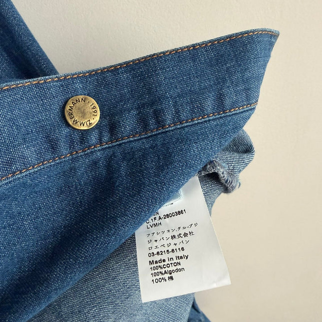 ZIMMERMANN 26S EMBROIDERED DENIM SHIRT STYLE 135