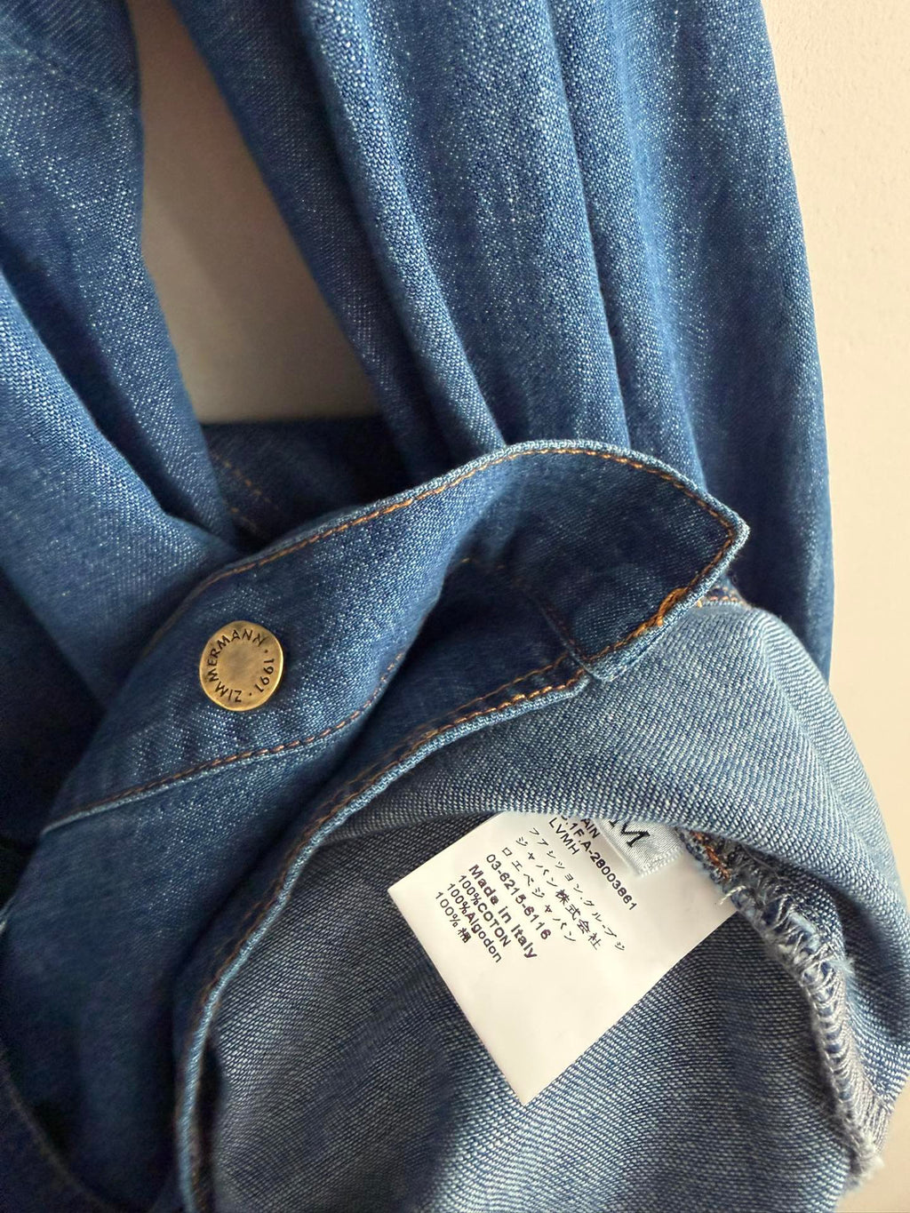 ZIMMERMANN 26S EMBROIDERED DENIM DRESS STYLE 134