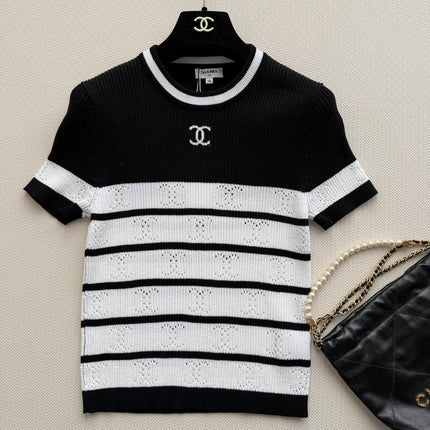CHANEL 26S SHORT-SLEEVE SWEATER STYLE 1037