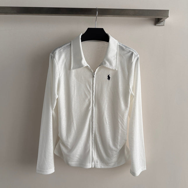 RALPH LAUREN 26S ZIP-UP LONG SLEEVE T-SHIRT 537