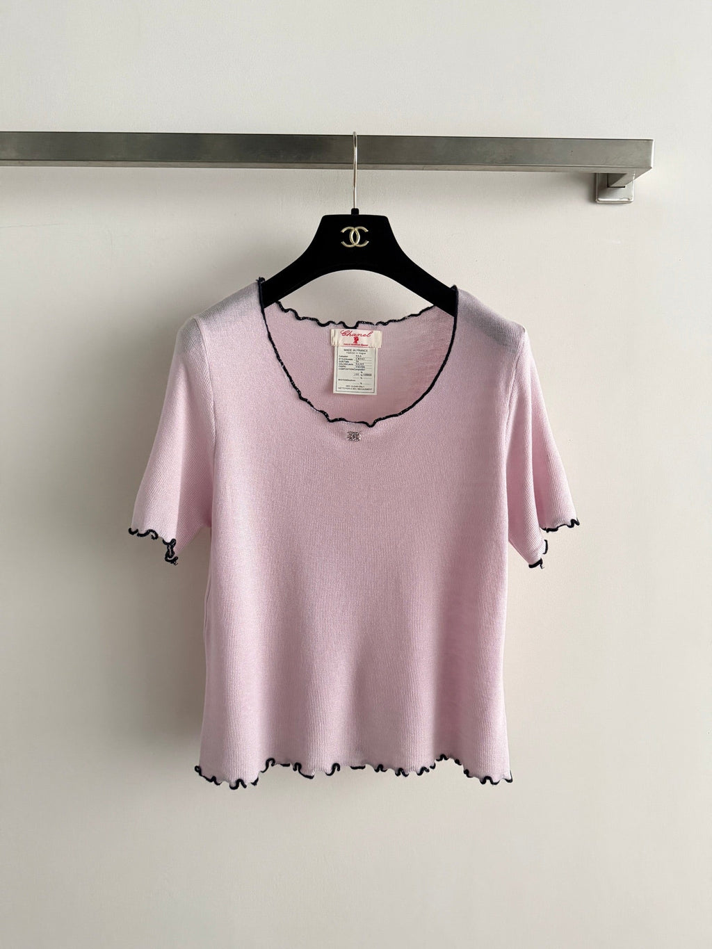 CHANEL 26S SHORT-SLEEVED KNIT SHIRT STYLE 1188