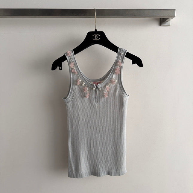CHANEL 26S KNIT SLEEVELESS TOP STYLE 1185