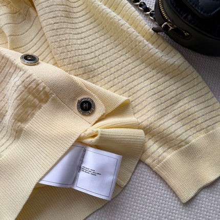 CHANEL 26S MINT KNIT CARDIGAN 1329