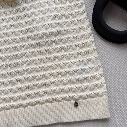 DIOR 26S PLEATED KNITTED VEST 1309