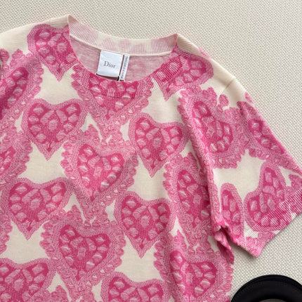 DIOR 26S SHORT SLEEVE KNIT TOP 1327