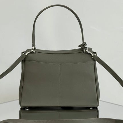 RODEO SMALL BAG 29 IN KHAKI GREEN SMOOTH CALFSKIN SILVER HARDWARE