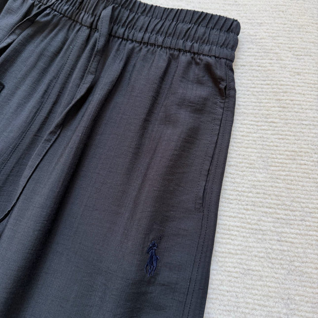 RALPH LAUREN 26S COTTON LINEN WIDE-LEG PANTS 533