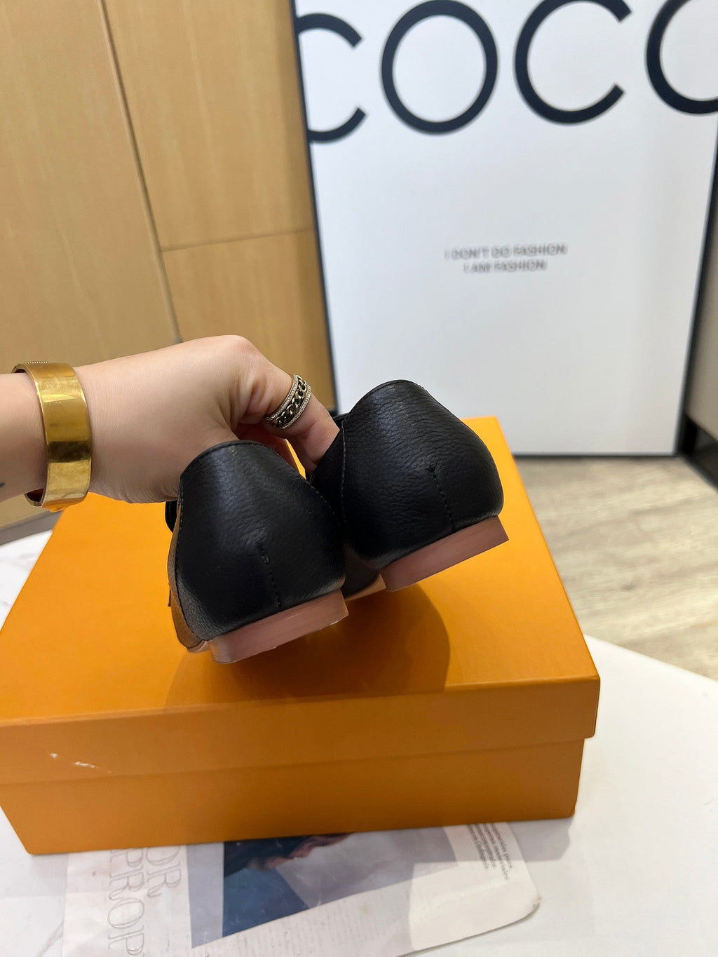 LV 26S MARE FLEX LOAFERS IN BLACK GRAINED CALFSKIN