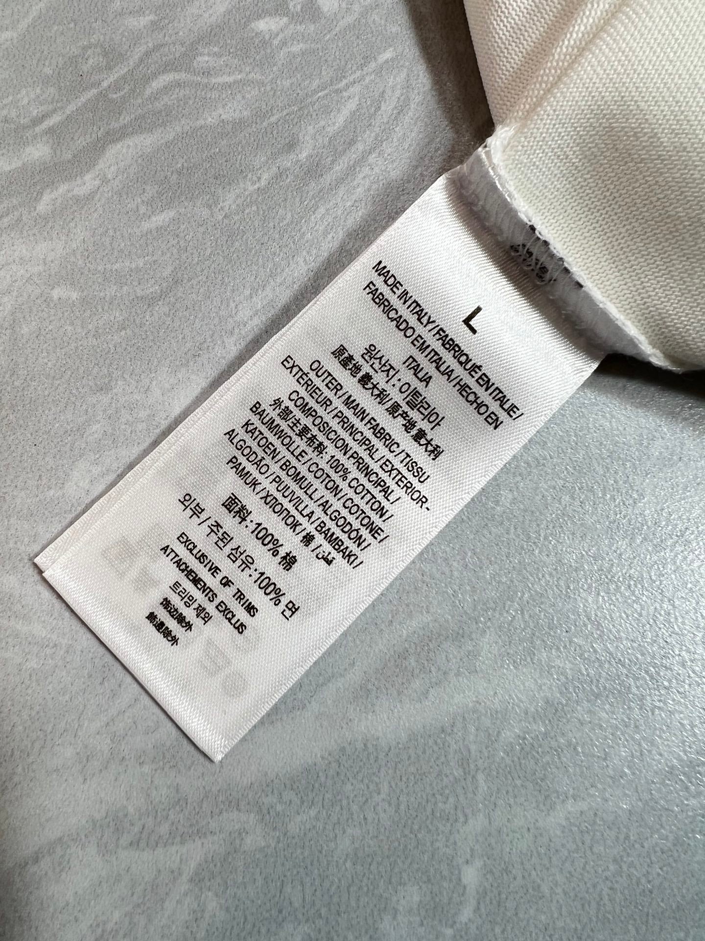 LV T-SHIRT IN WHITE PURE COTTON 238923