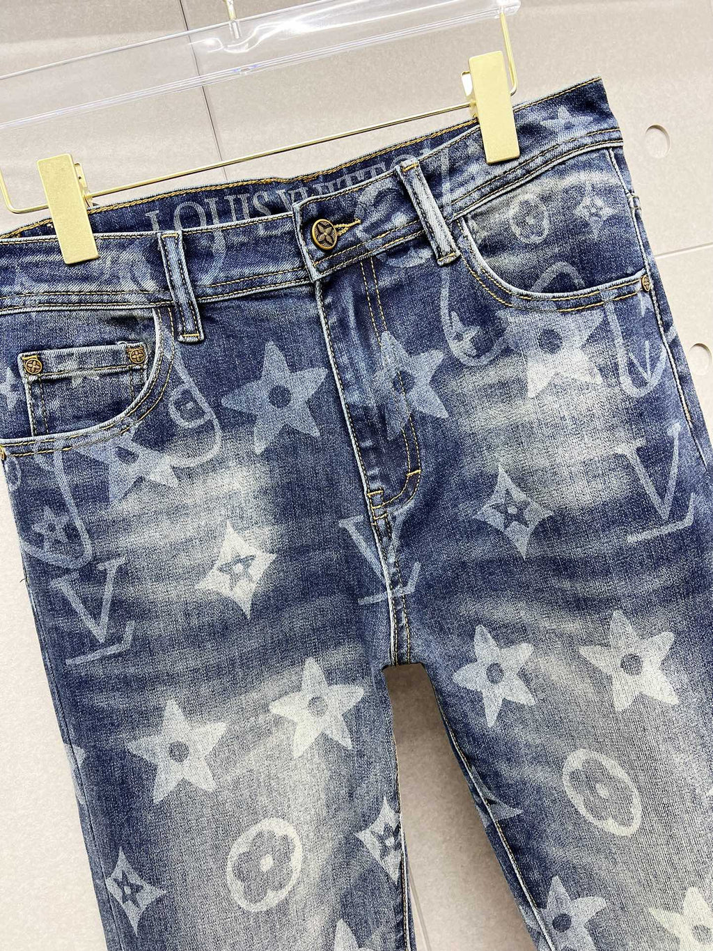 LV BLUE MONOGRAM DENIM JEAN 239499