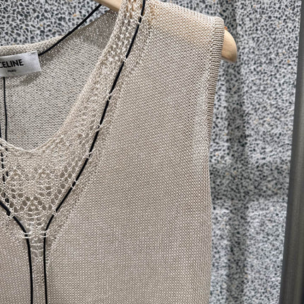 CELINE 26S SLEEVELESS KNIT TOP 462