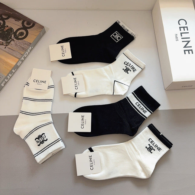 CELINE 26S ANKLE SOCKS 412383 (1 BOX)