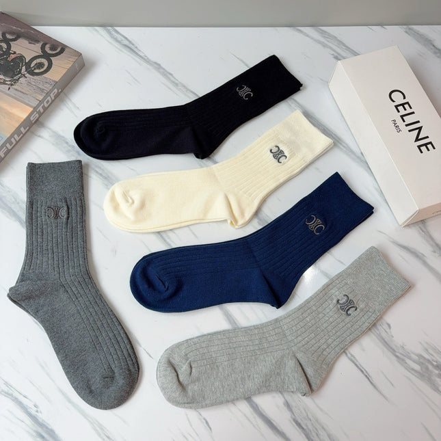 CELINE 26S CREW SOCKS 417780 (1 BOX)