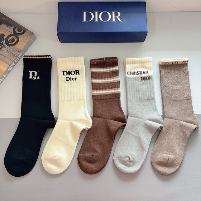 DIOR 26S CREW SOCKS 400396 (1 BOX)